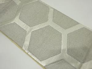 アンティーク　亀甲繋ぎ模様織り出し袋帯（材料）
